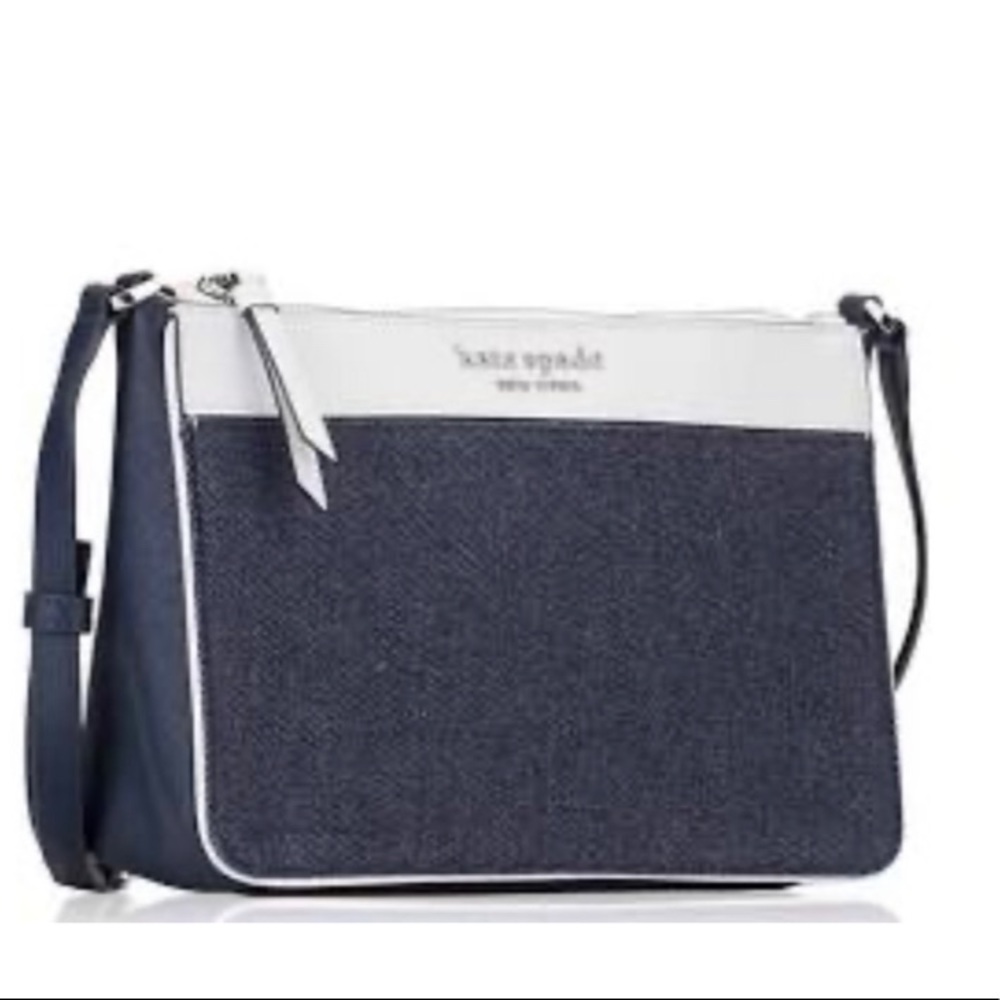 Kate Spade: cameron denim colorblock crossbody